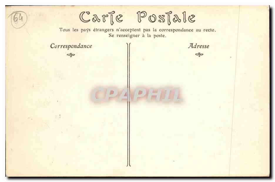 Bayonne — Jonction de la Nive et de l'Adour — vue prise d'en haut — Rückseite