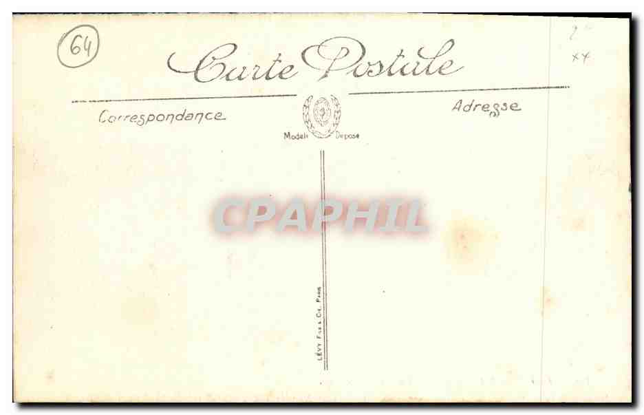 CPA Env De Bayonne La Barre  — Verso
