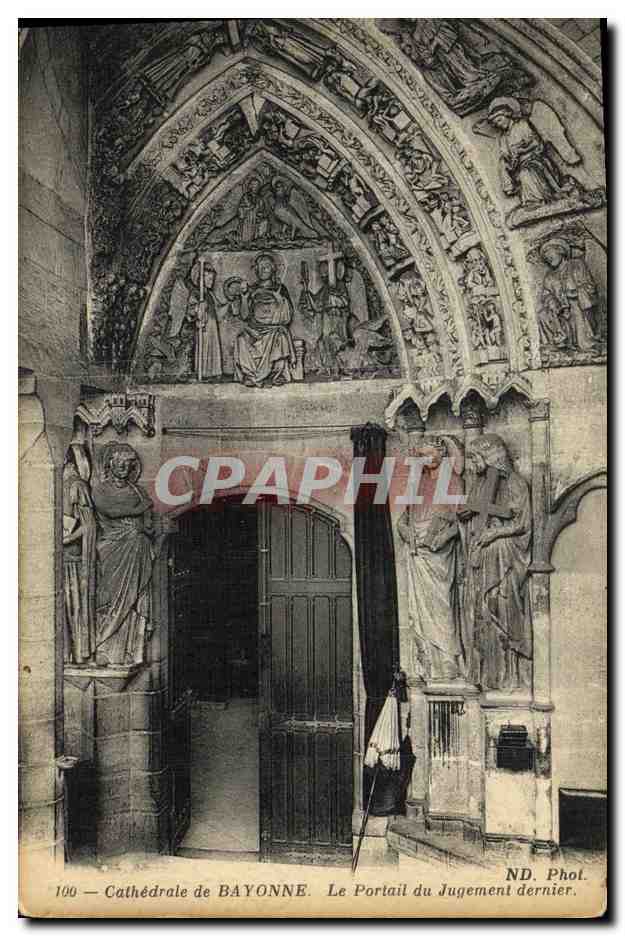 CPA Cathedrale de Bayonne Le Portail du Jugement Dernier 