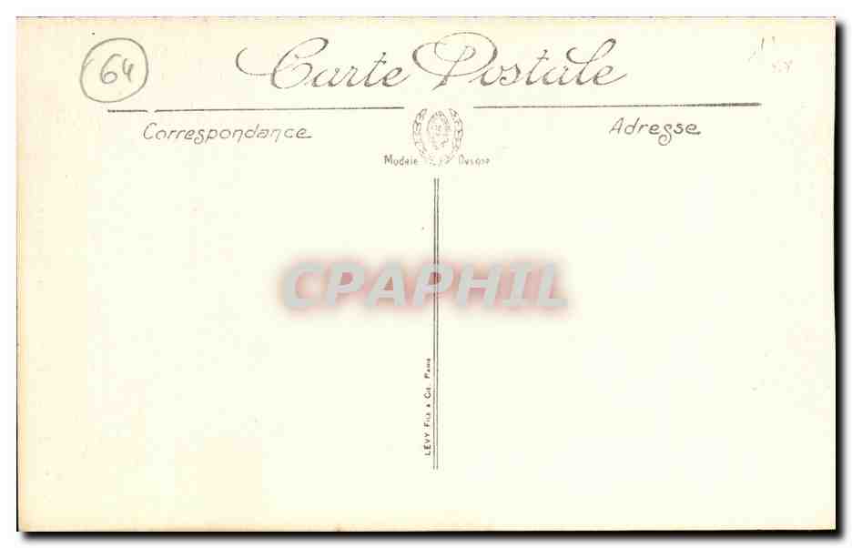 CPA Bayonne L Eglise St Andre  — Verso