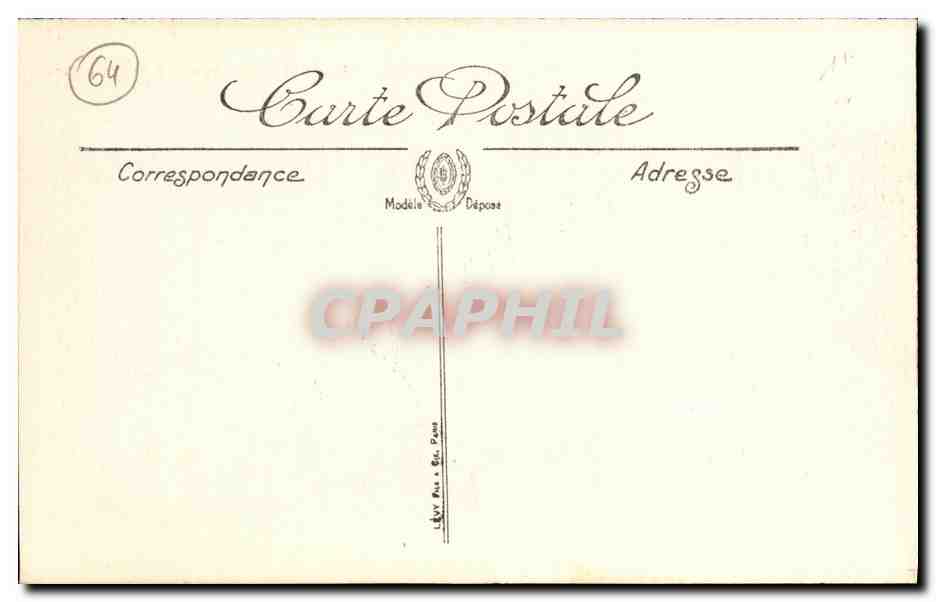 CPA Bayonne Ruines du Chateau Marcoq Ou Sejourna Napoleon 1er — Verso