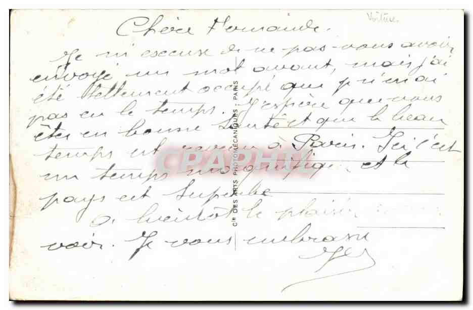 CPA Bayonne Rue Port Neuf  — Verso