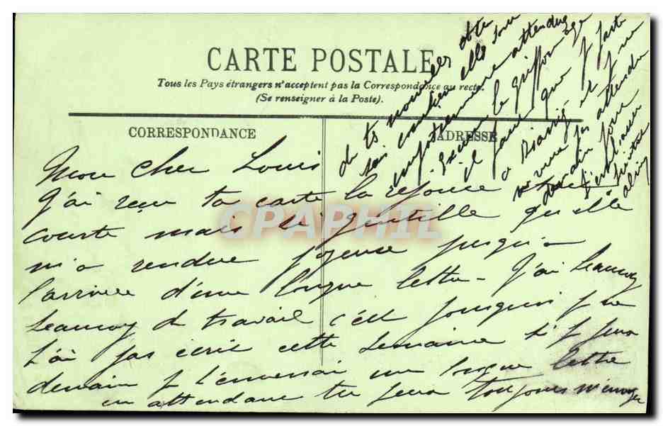 Bayonne — La Place d'Armés, l'Hôtel de Ville et le Kiosque de Musique — I.L. — Verso