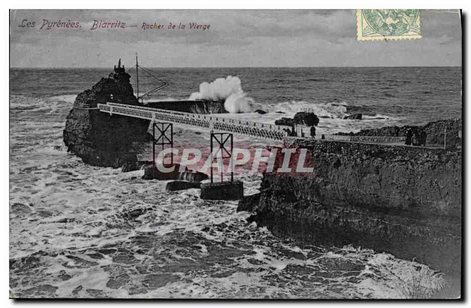 CPA Biarritz Rocher de la Vierge 