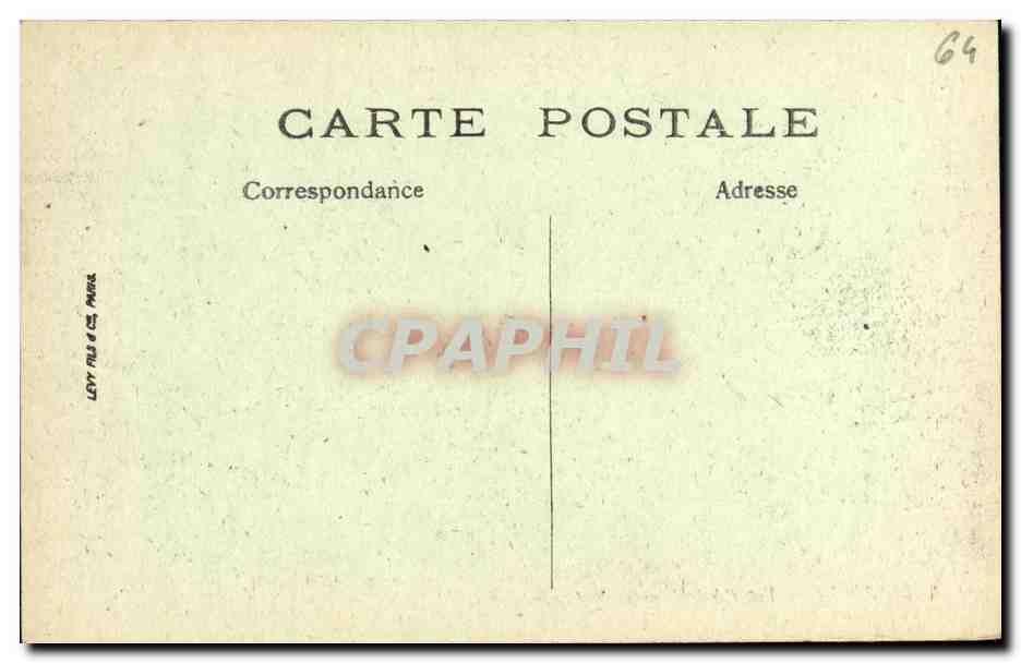 CPA Biarritz Vue Generale Prise du Phare  — Verso