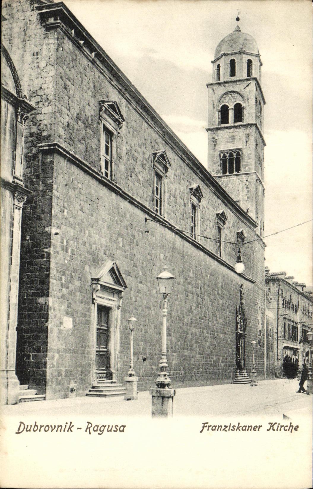 CPA Dubrovnik Ragusa Franziskaner kirche Croatie