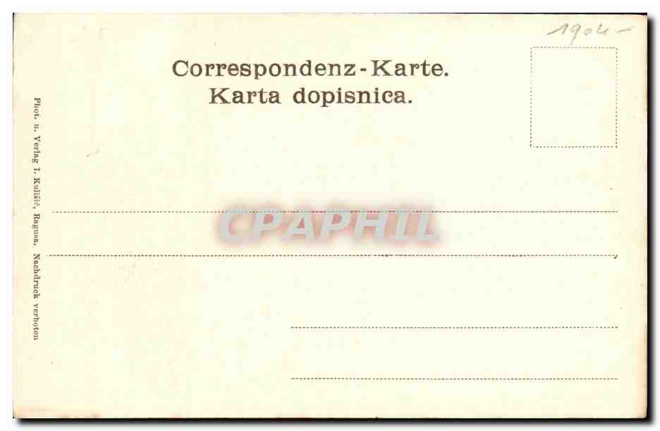 CPA Dubrovnik Ragusa Franziskaner kirche Croatie — Verso