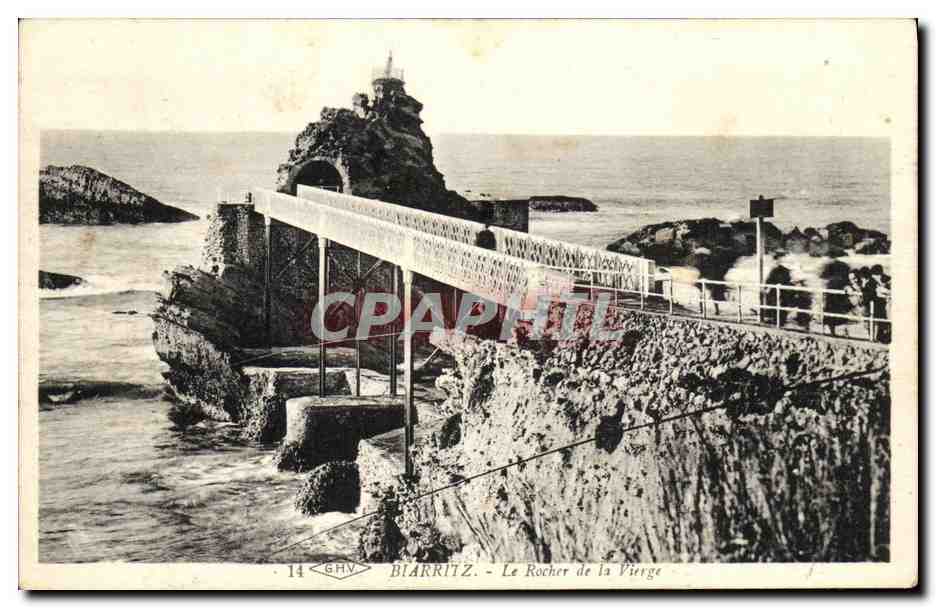 CPA Biarritz La Rocher de la Vierge