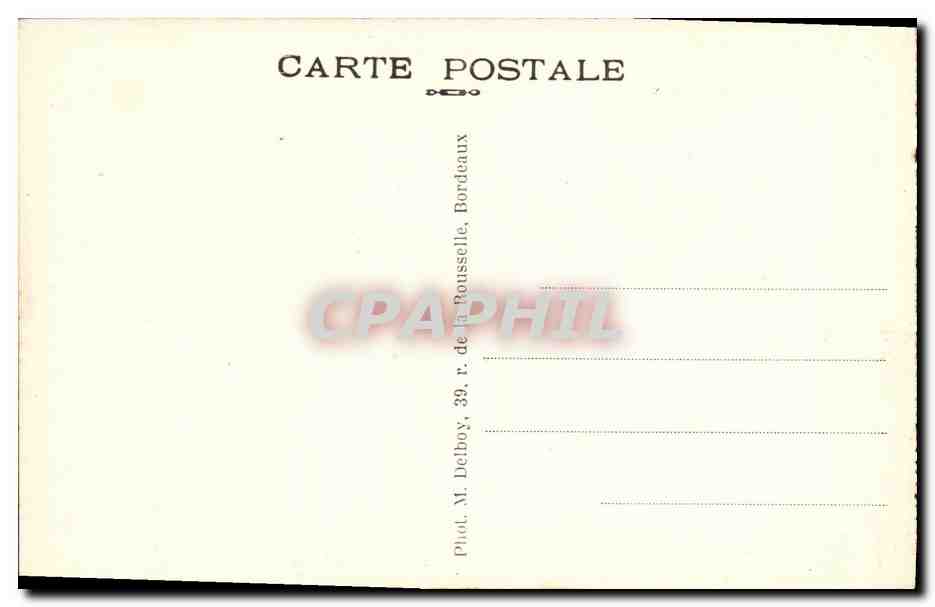 CPA Biarritz Rocher de la cote des basques Coin favori des pecheurs — Verso