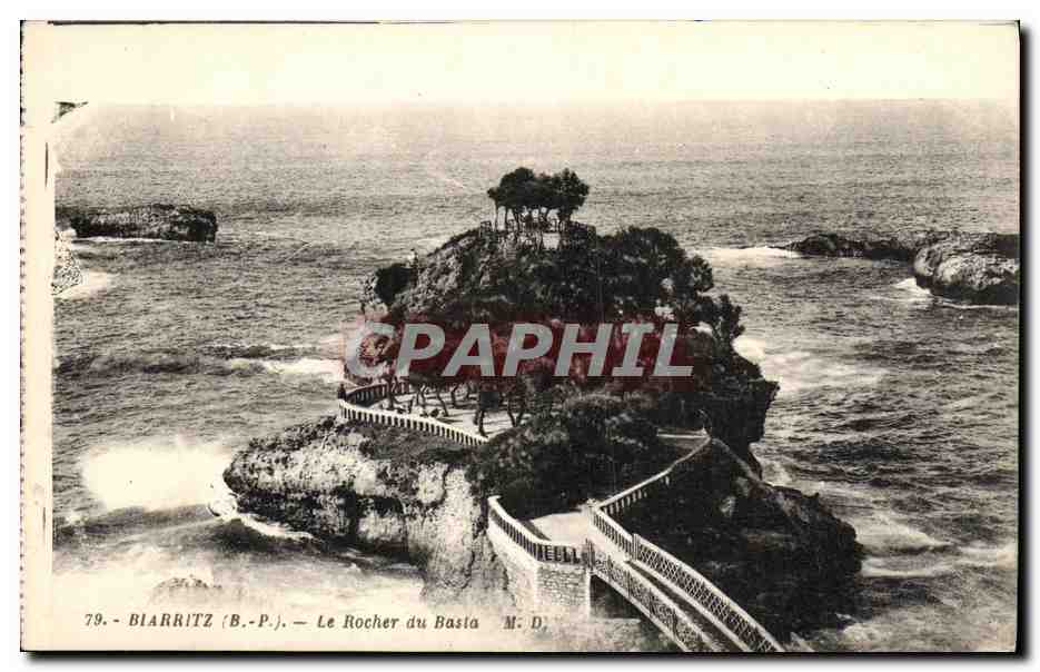 CPA Biarritz La Rocher du Basta