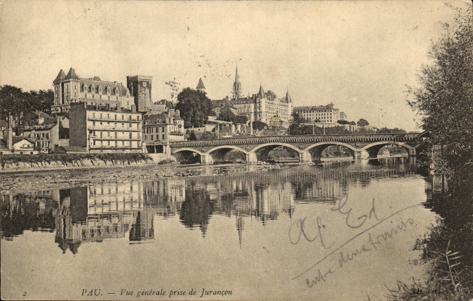 CPA Pau Vue Generale Prise De Jurancon 