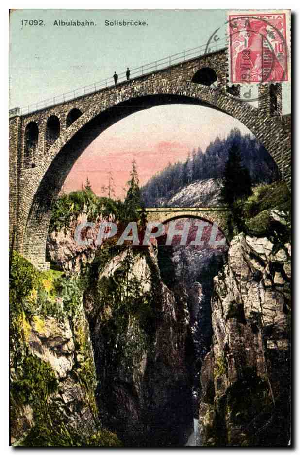 CPA Albulabahn Solisbrucke