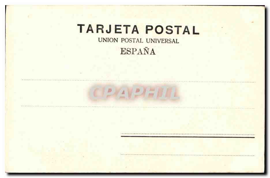 CPA La Magdalena Rivera  — Rückseite