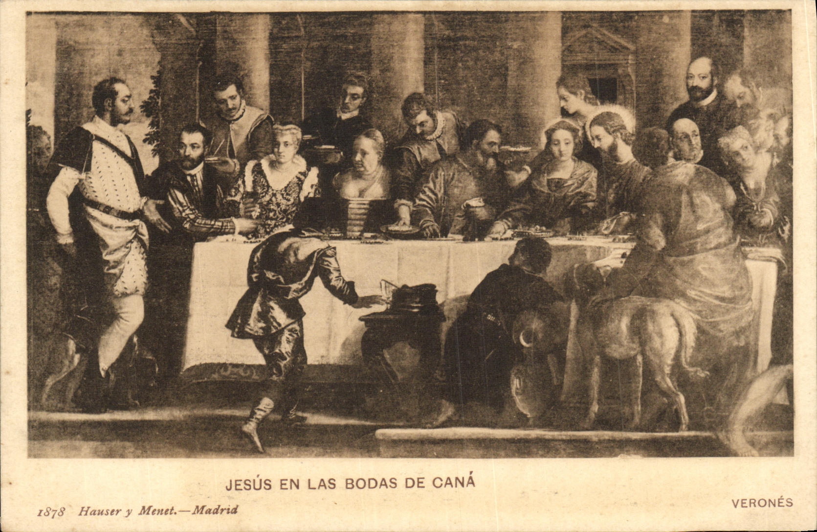 CPA Jesus En Las Bodas De Cana Verones