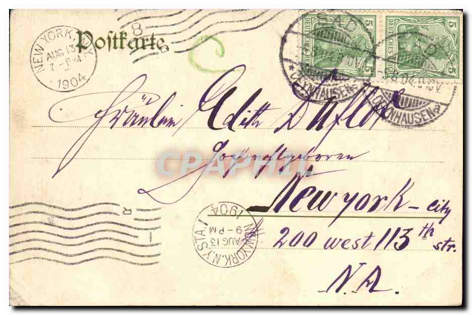 CPA Lawn Jennis Platze Bad Oeynhausen  — Rückseite