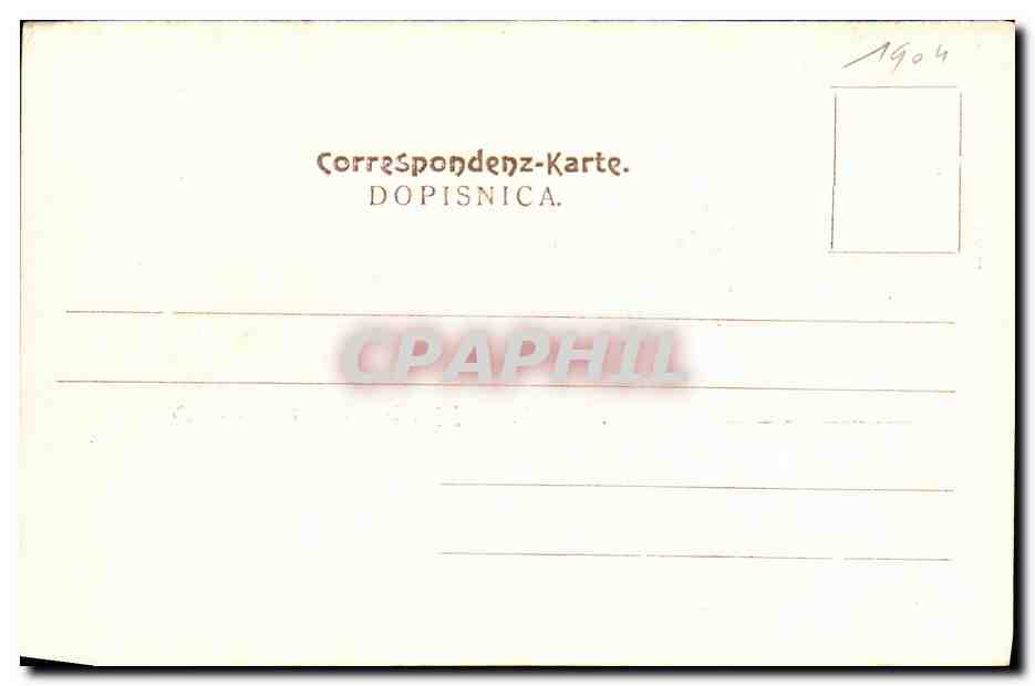 CPA Dopisnica Croatie Katacombe — Back