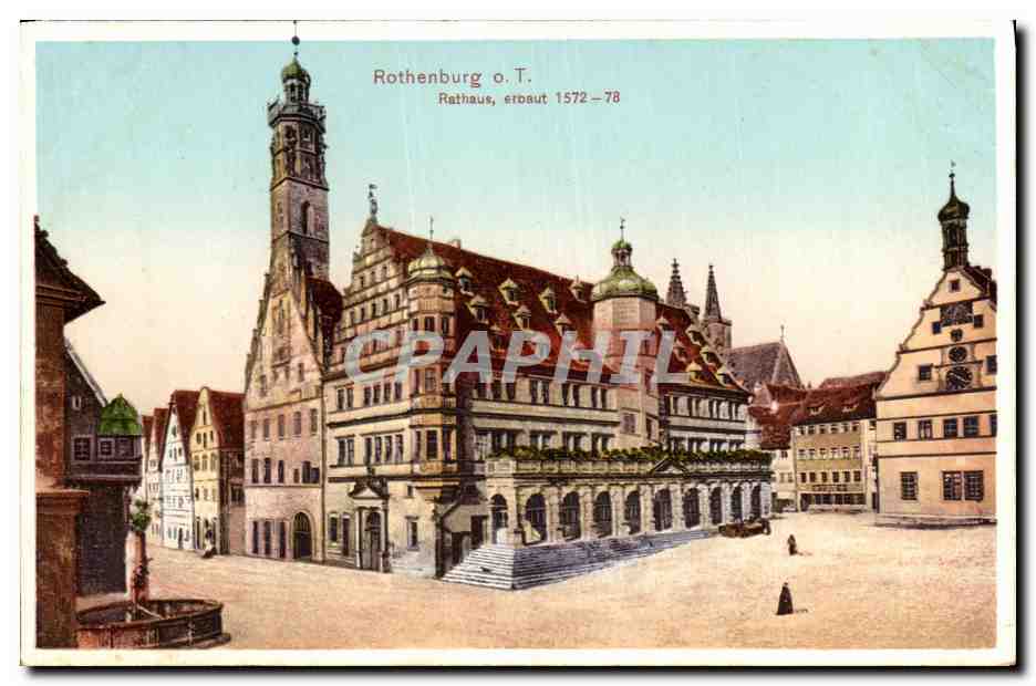 Rothenburg o.T. — Rathaus, édifice construit 1572-78 — n° de série 476