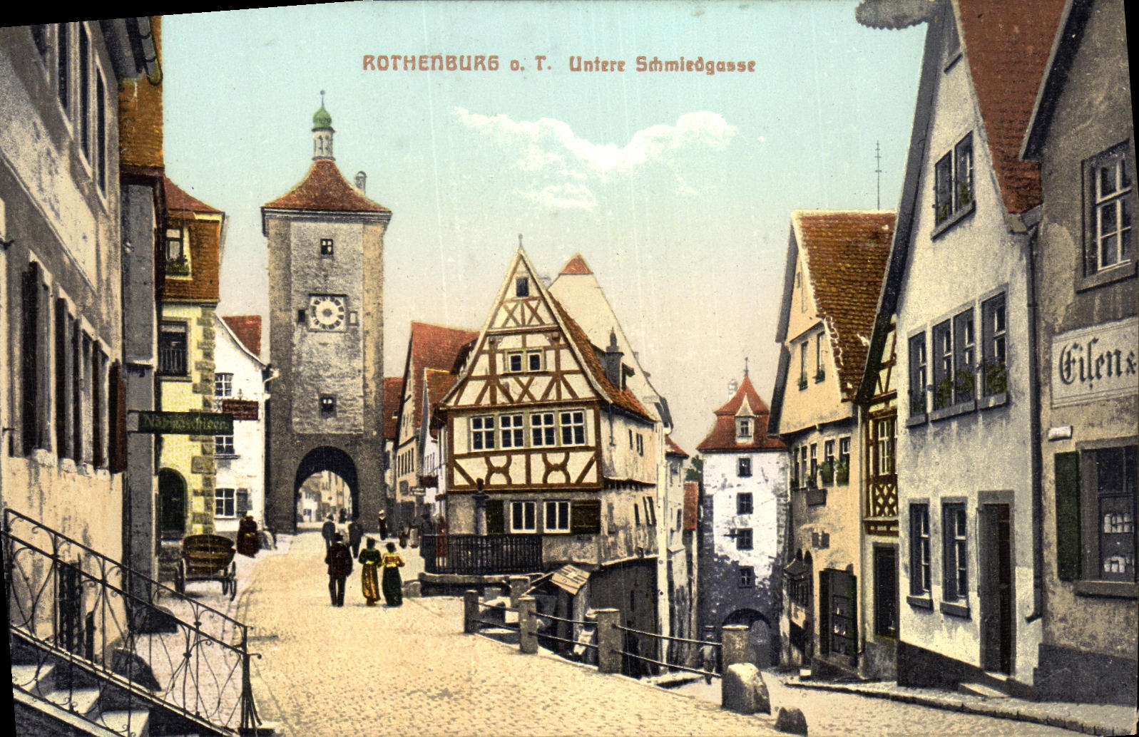 CPA Rothenburg ob Untere Schmiedgasse