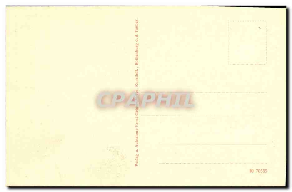 CPA Rothenburg Laub Fauiturm crbaut  — Rückseite