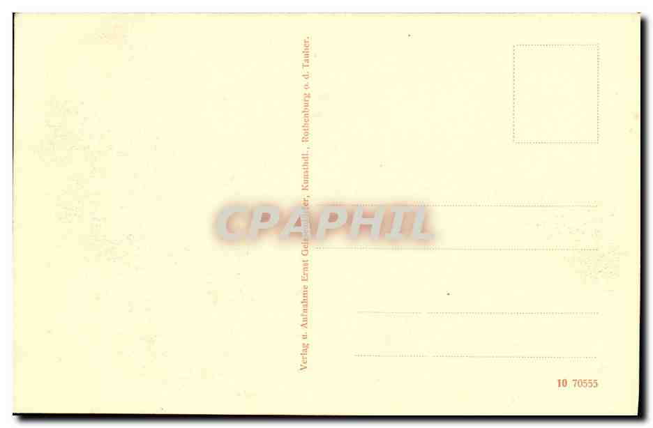 CPA Rothenburg Lauber Rodergasse — Rückseite