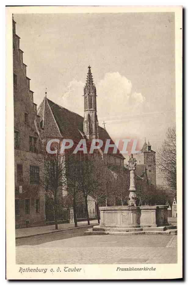 CPA Rothenburg Lauber Franziskarnerkirche 