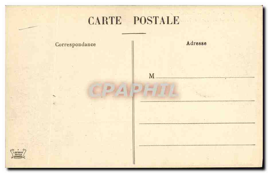 CPA Frontiere Franco Italienne Sommet du Pic du Thabor — Rückseite
