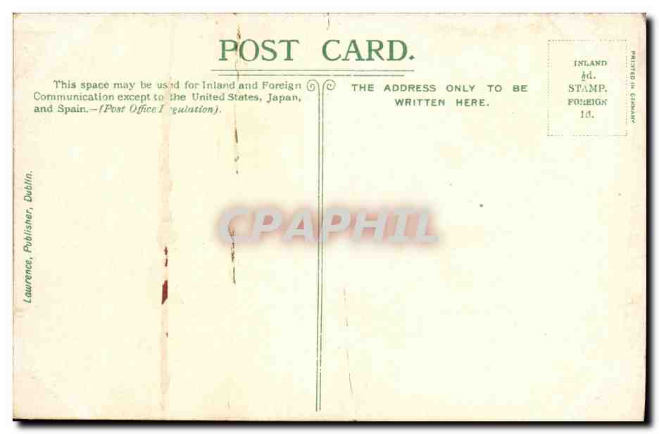 CPA Glendum Co Antrim — Rückseite