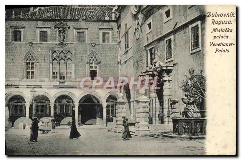 Dubrovnik. Mletačka palača — Venetianer-Palais — Photo I. Kališa, Raguse