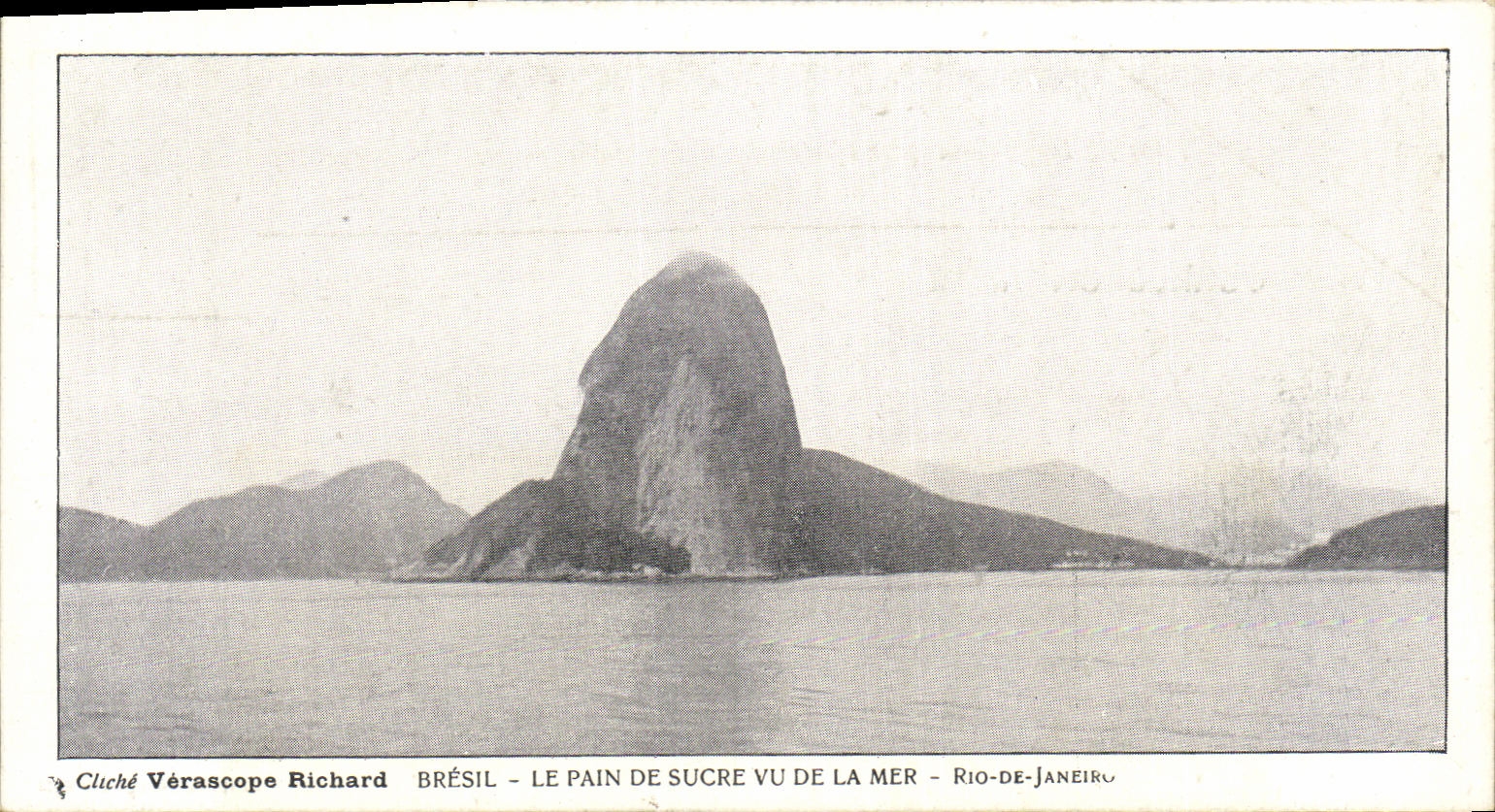 Brésil - Le Pain de Sucre vu de la mer - Rio-de-Janeiro — Cliché Vérascope Richard