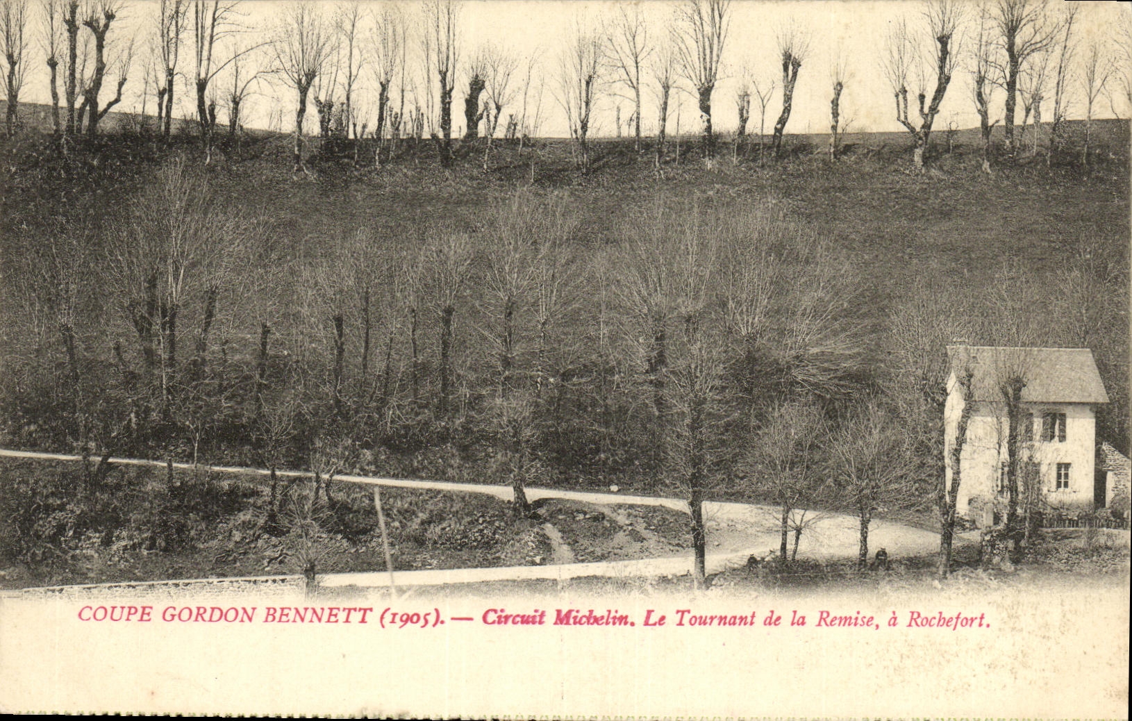 CPA Coupe Gordon Bennett Circuit Michelin Le tournant de la remise a Rochefort Automobile