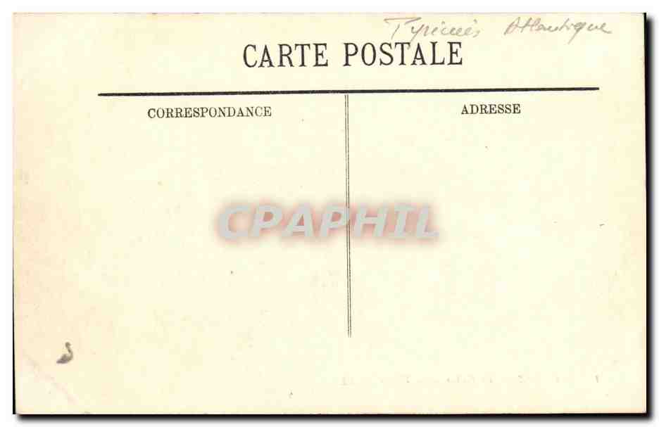 CPA Biarritz Le Rocher de la Vierge — Verso
