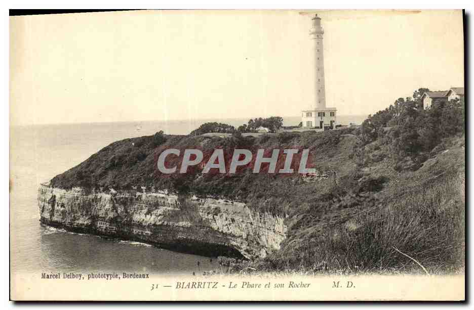 CPA Biarritz Le Phare et Son Rocher