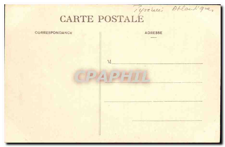 CPA Biarritz Le Phare et Son Rocher — Verso