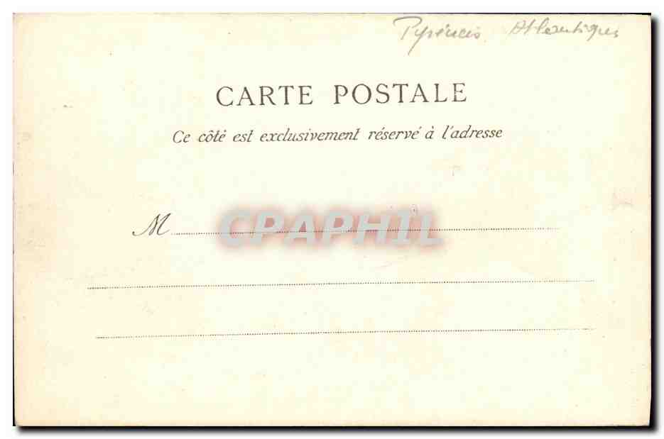 CPA Biarritz Port des Pecheurs entree des Bateaux de Peche — Verso