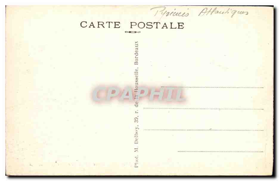 CPA Biarritz Rochers de la Vierge et sa Jetee — Verso