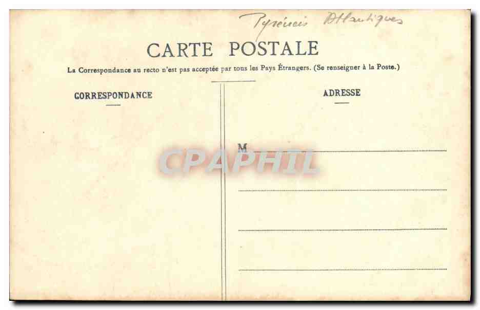 CPA Biarritz L Ensemble des Villas du Baron de L Epee Cote des Basques — Verso