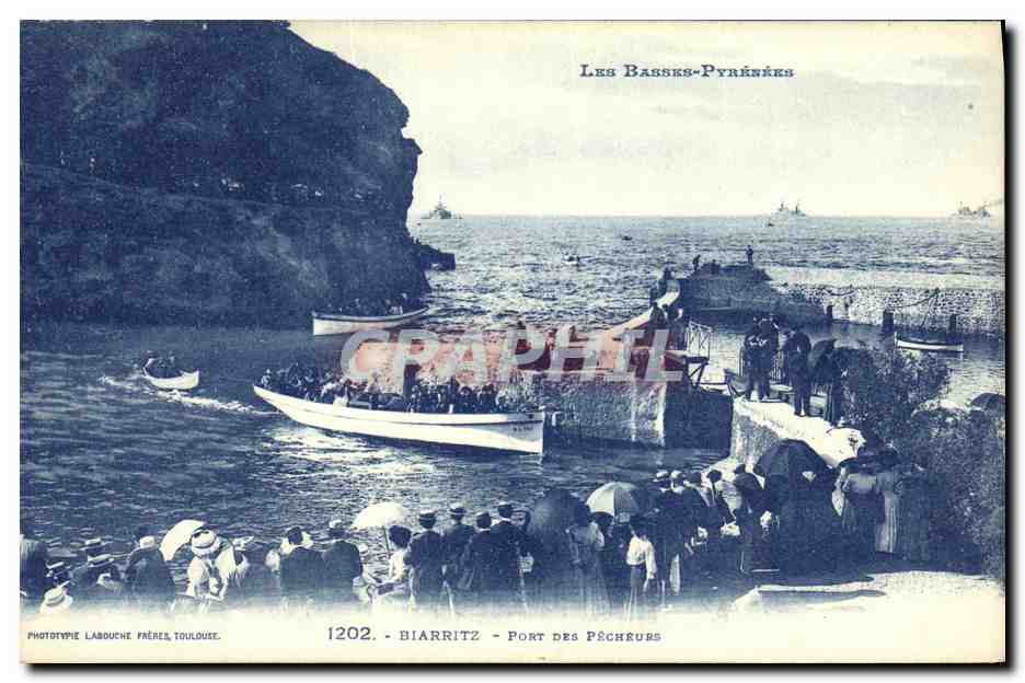 CPA Biarritz Port Des Pecheurs
