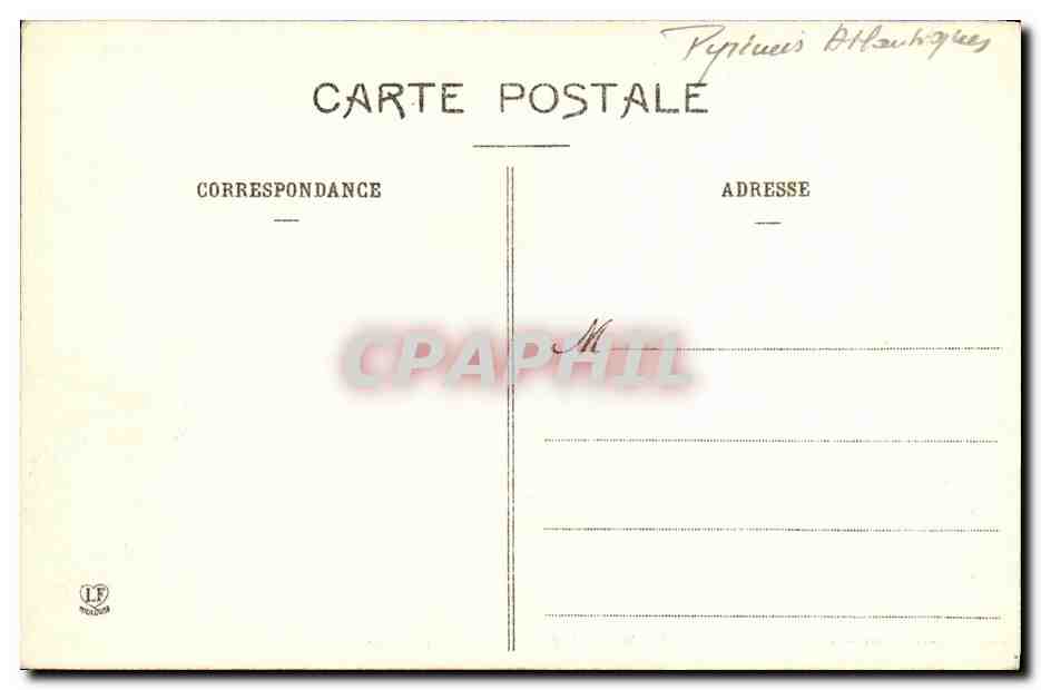 CPA Biarritz Port Des Pecheurs — Verso