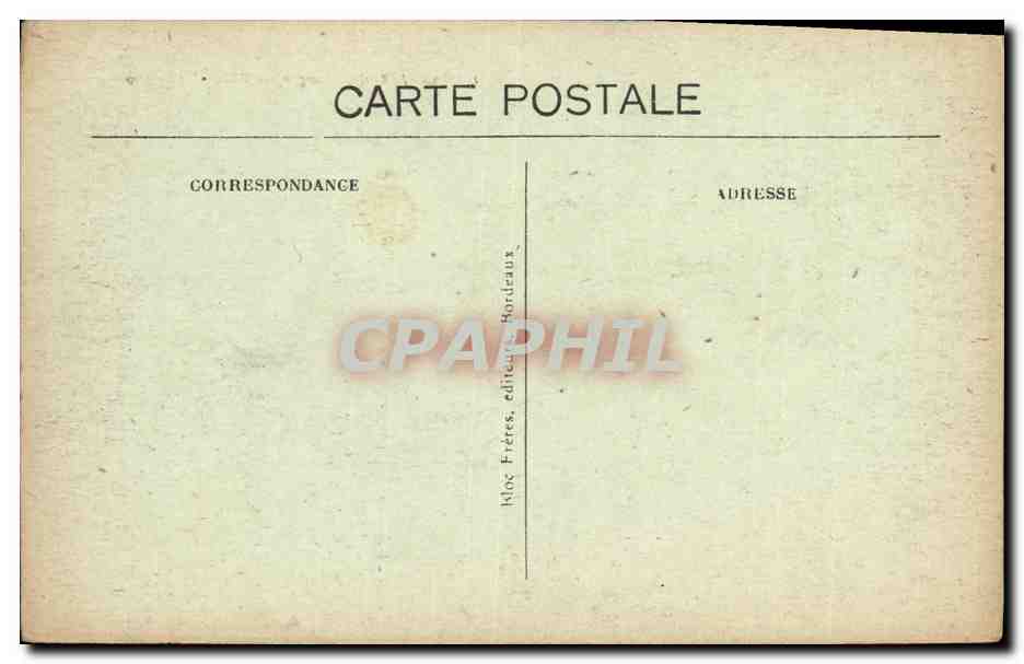 CPA Biarritz Villa Belza — Verso