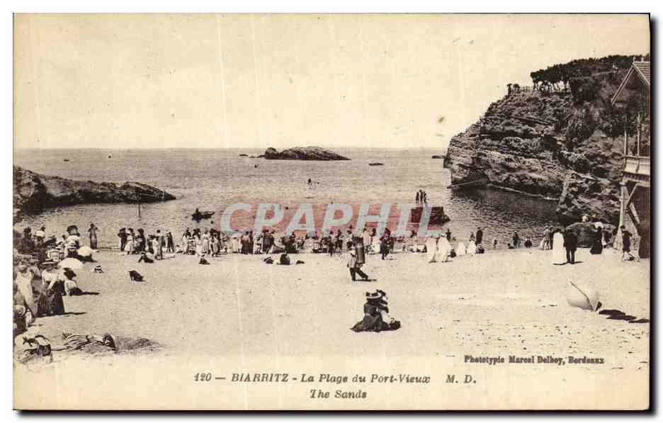 CPA Biarritz La Plage du Port Vieux 