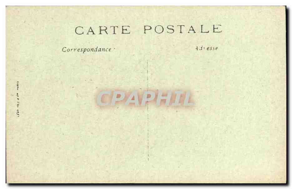 CPA Biarritz La Cote des Basques par gros temps — Verso