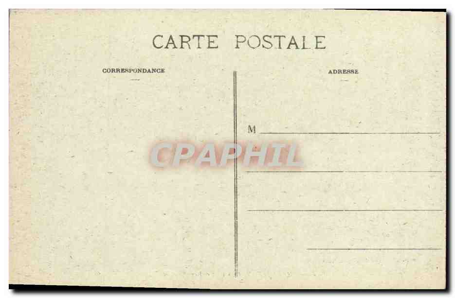 CPA Biarritz Rocher — Verso