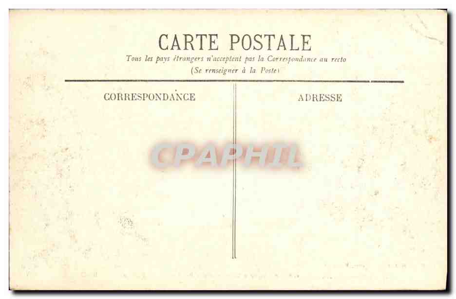 CPA Biarritz Grosse Vague a la Digue du Rocher de la Vierge — Verso