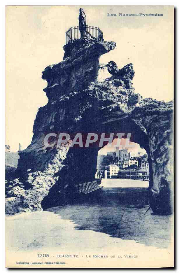 CPA Biarritz Le rocher de la vierge