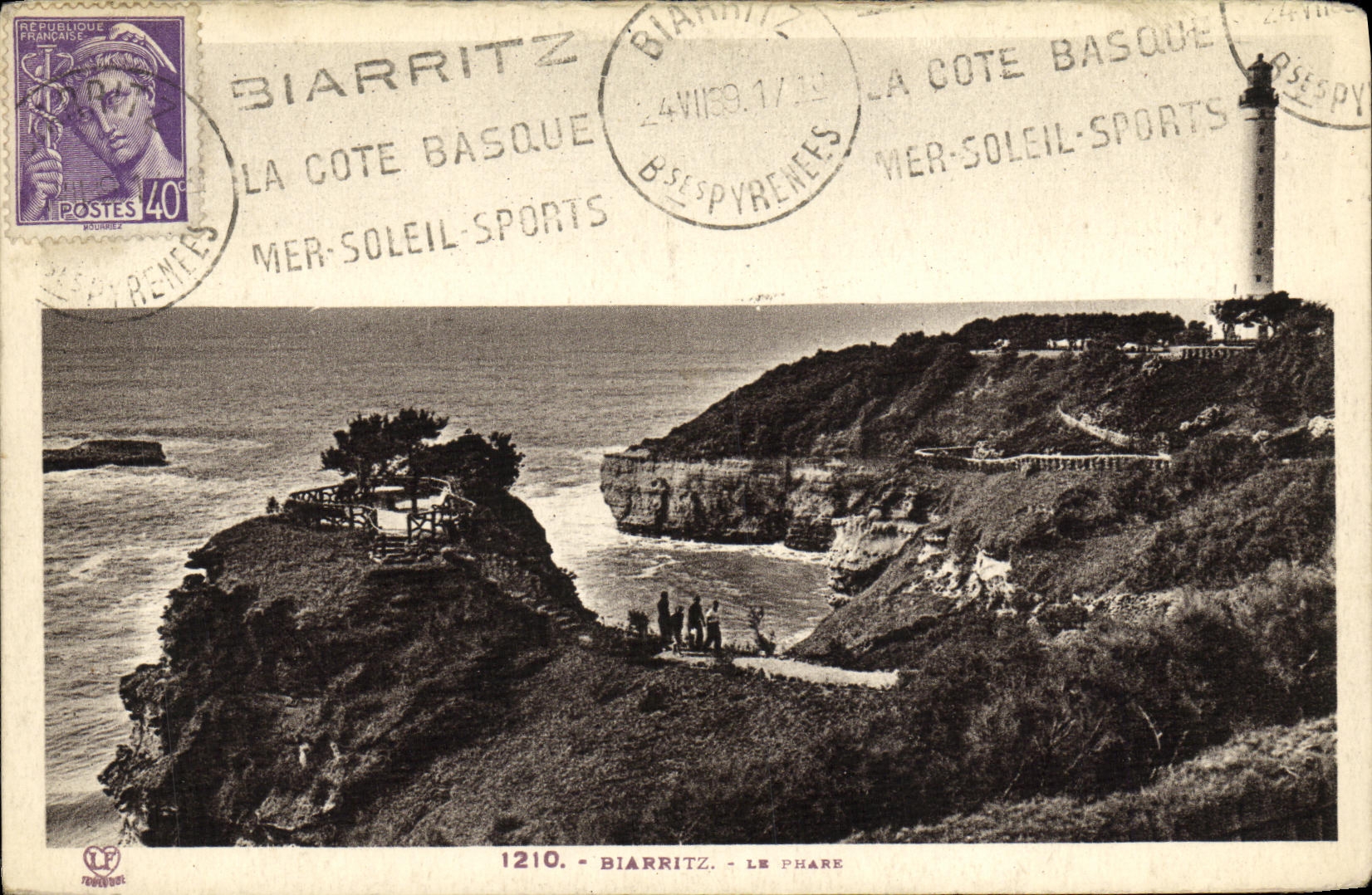 CPA Biarritz Le Plage