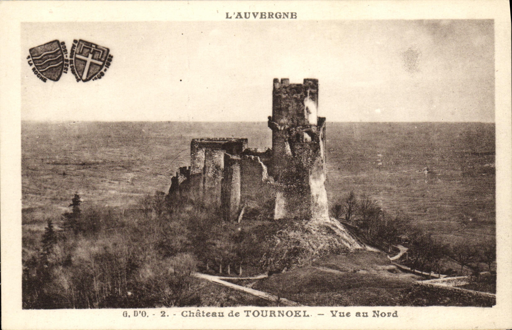 Château de Tournoel — Vue au Nord — L'Auvergne