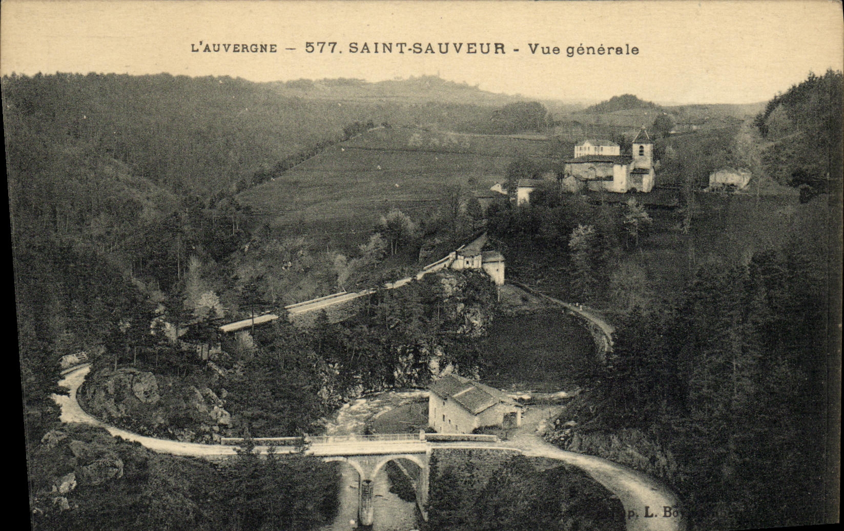 Saint-Sauveur (L'Auvergne) — Allgemeine Ansicht — L. Borel, n° 577