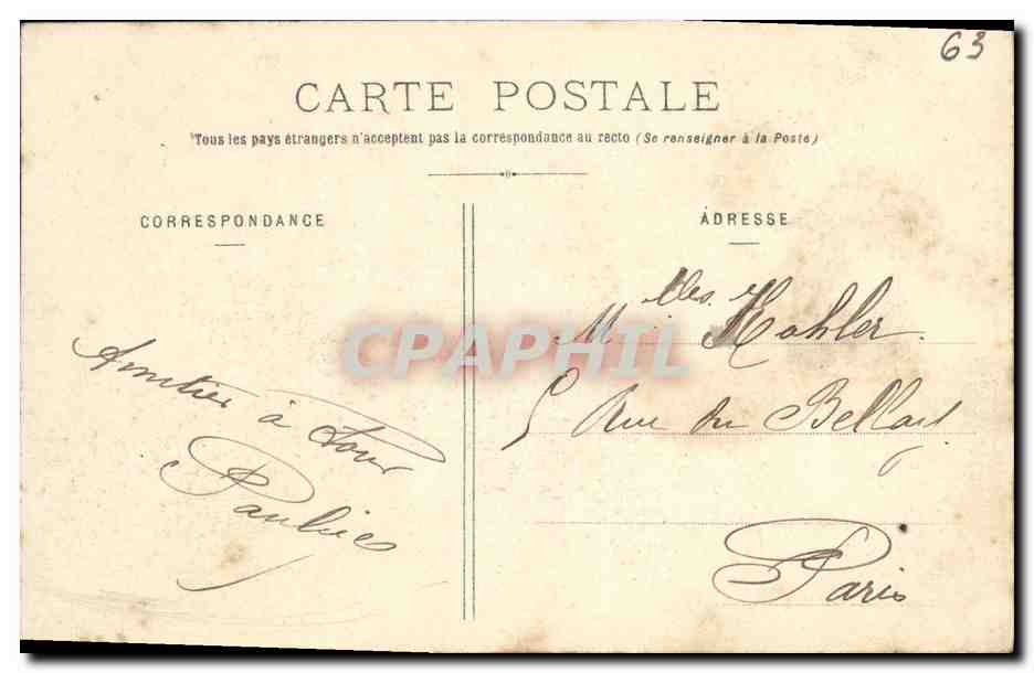Le Puy-de-Dôme — Puy-de-Dôme — éditeur P. Ecou Darmoud-Ferrain, n° 86 — Rückseite