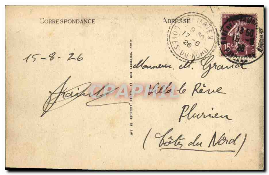 Auvergne - Puy-de-Dôme - L'Auberge du Temple de Mercure et la chaîne des Dômes - L.L. n°113 — Reverso