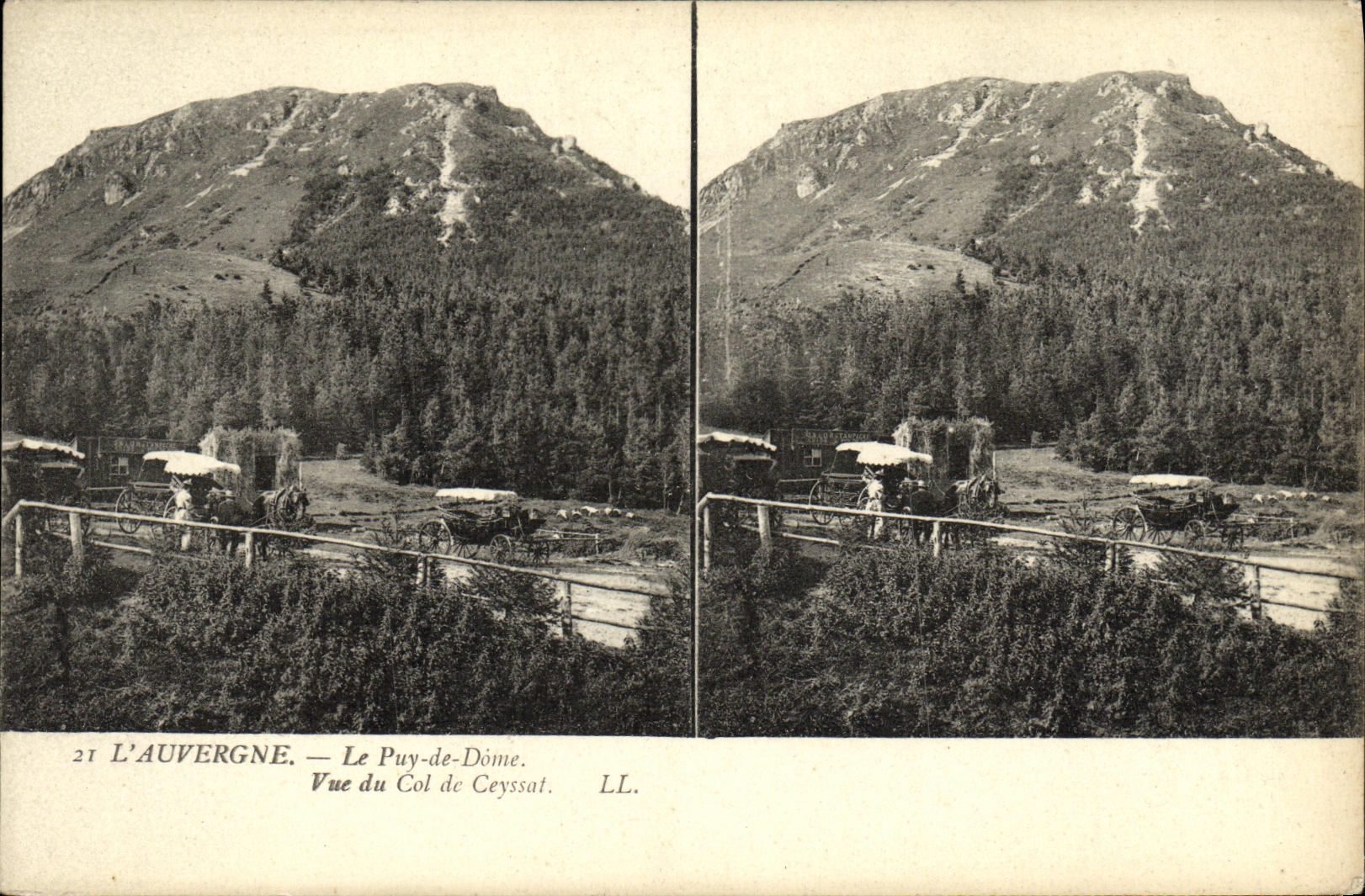 L'Auvergne — Le Puy-de-Dôme. Vue du Col de Ceyssat — LL. n°21